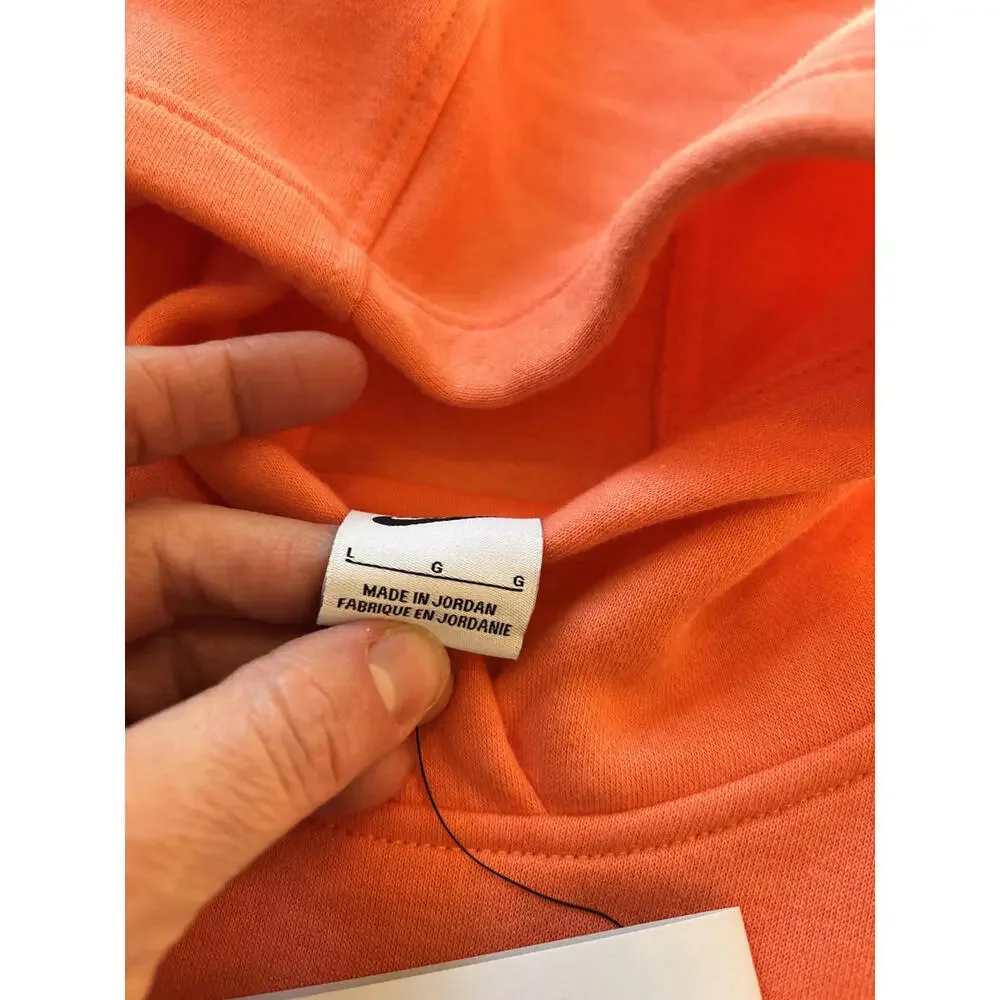 Nike Orange Pullover‎ Hoodie Sweatshirt Girls Size Large